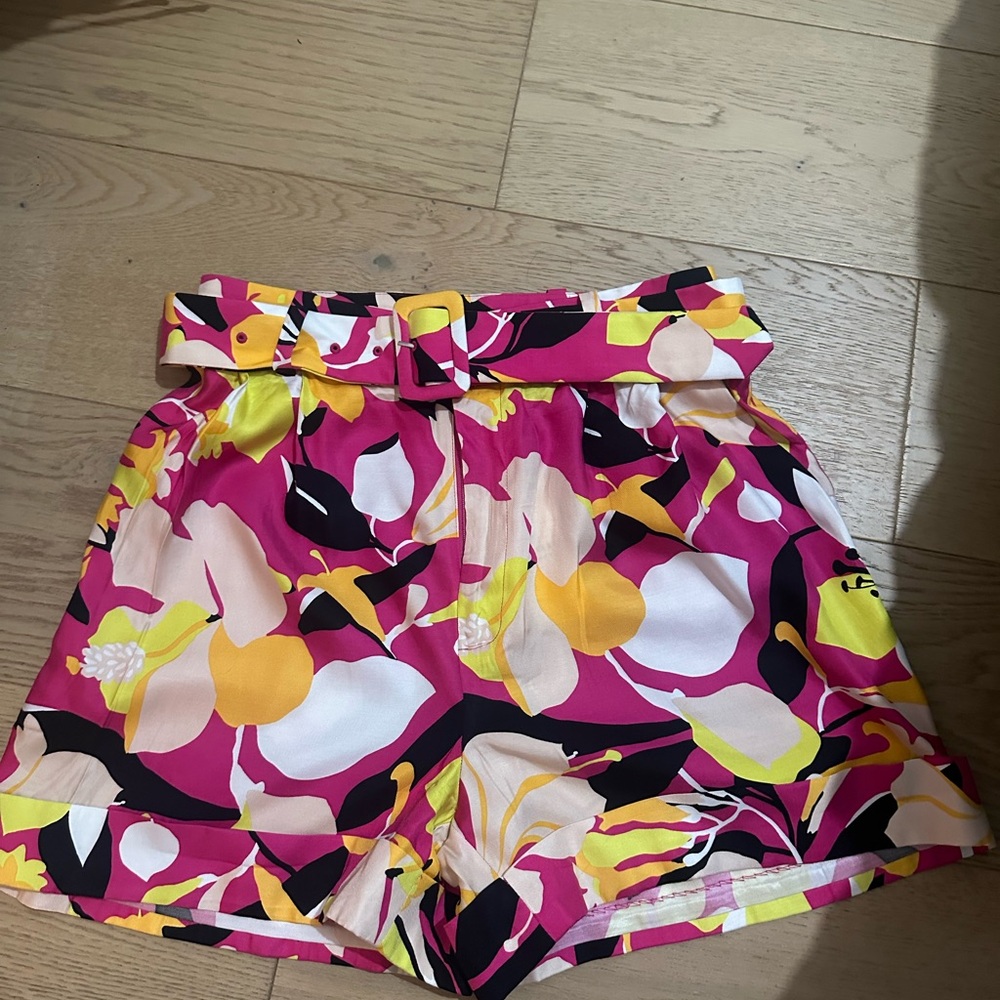 Ted Baker London Multicolor Floral High Waist Shorts